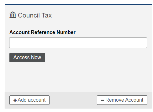 Add Council Tax Panel
