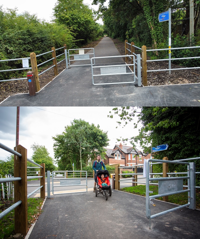The trans pennine trail upgrade at Lymm