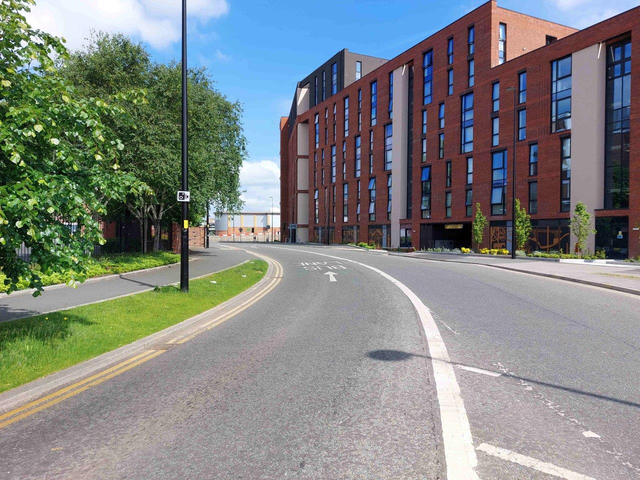 Academy Street bus lane - signage after turning left