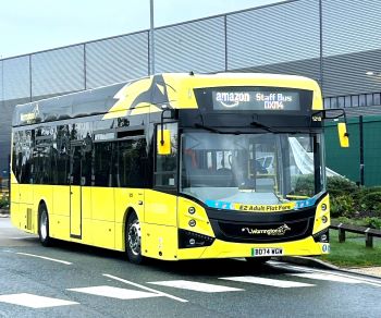 Warrington bus at the Omega business park