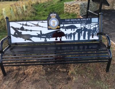 Commemorative bench for the Berlin Airlift