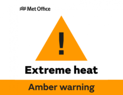 Extreme heat Met Office amber warning