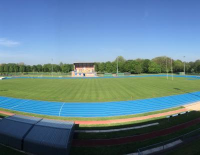 Image of Victoria Park athletics track and pitch.