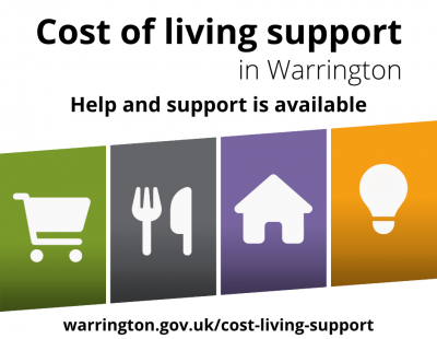 Cost of living support in Warrington Help and support is available