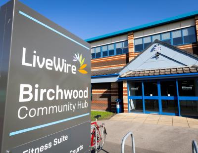 Birchwood Community Hub main entrance